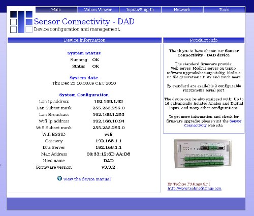 A Web Interface from a SC-DAD